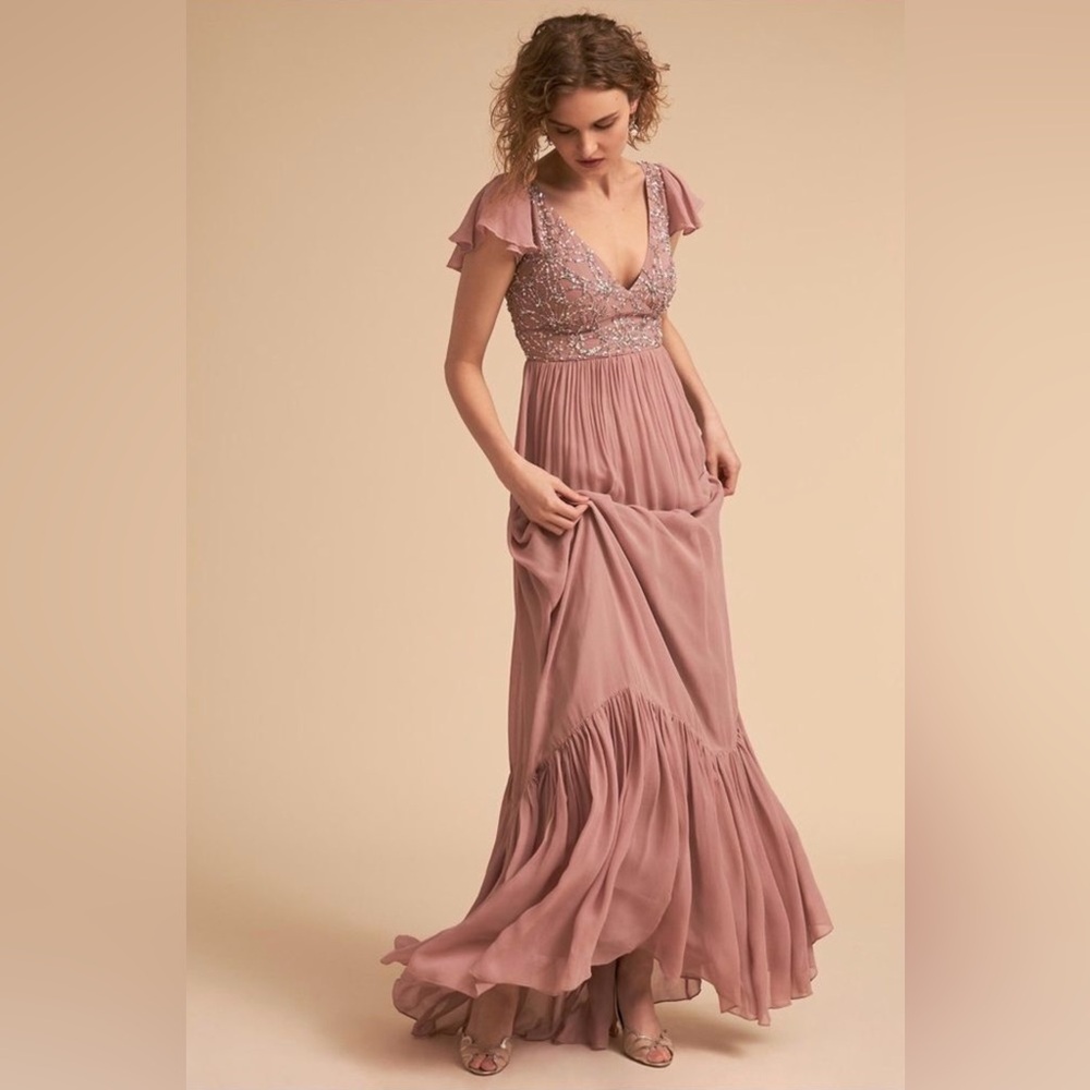 Anthropologie x BHLDN Daphne Embellished Dress